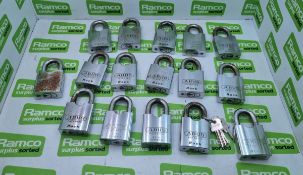 Abus Heavy duty padlocks - Series 83/55, Can all be used with the same key. 4 Keys included