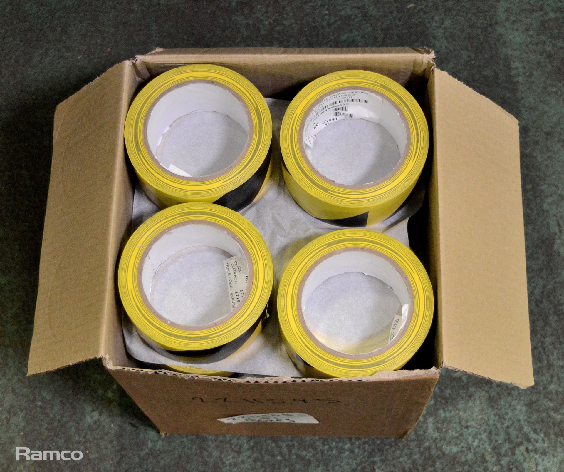Anixter Black & Yellow Flagging Tape 50mm x 30m - 6 Rolls Per Box - 6 boxes - Image 4 of 4
