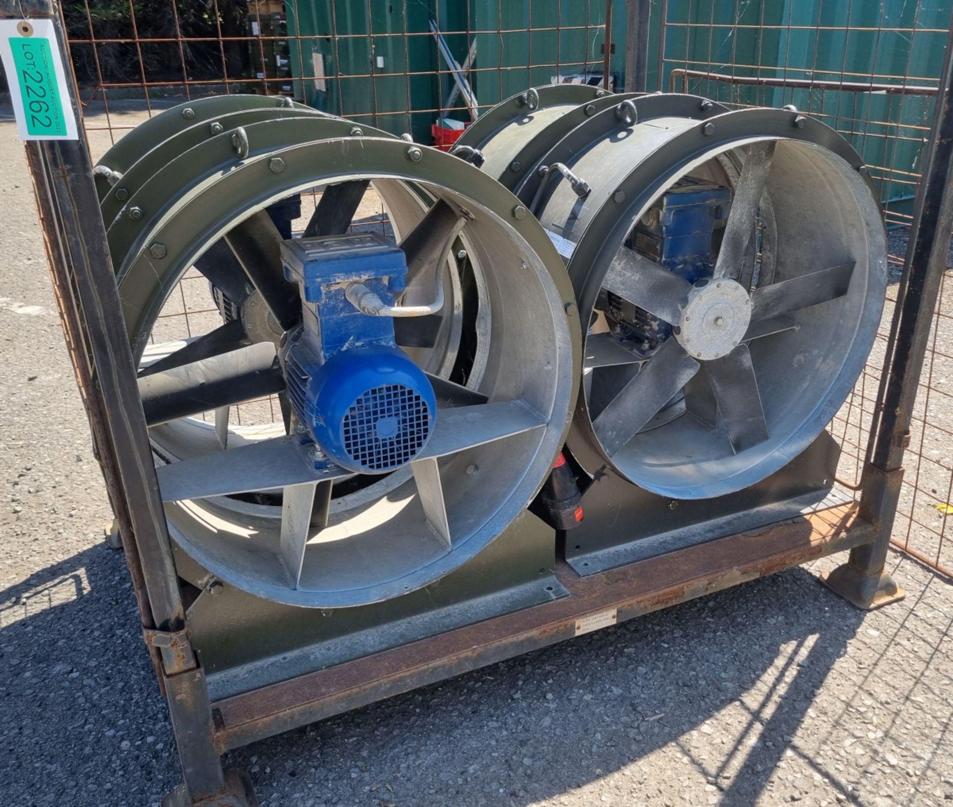 4x RUBB / ED / 332 industrial fan units - 415V / 3ph / 50hz with ATX PCX connectors with WEG motors