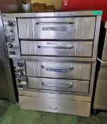 Bakers Pride Gas Double Oven On Trolley