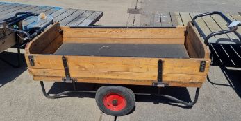 Bowley two wheeled barrow - 2 sides - bed length L1500mm (not including handles)