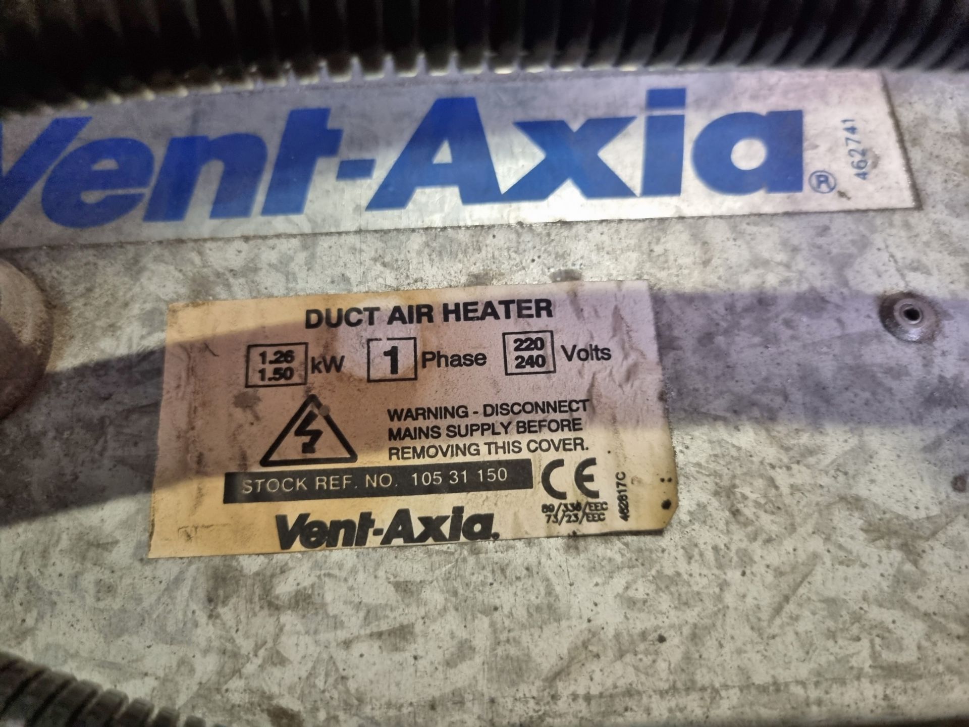 Vent-Axia duct air heater unit - Image 5 of 5