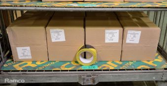 Anixter Black & Yellow Flagging Tape 50mm x 30m - 6 Rolls Per Box - 8 boxes