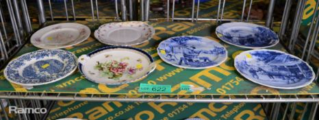 7x Decorative plates