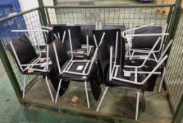 17x Fjord 7105-99-7260066/P/BLK plastic chairs