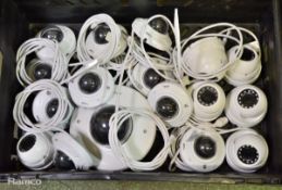 Various Dome type CCTV Camera and connectors