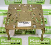 Cast brass decorative stand