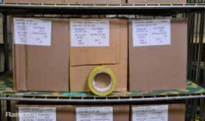 Anixter Black & Yellow Flagging Tape 50mm x 30m - 6 Rolls Per Box - 6 boxes