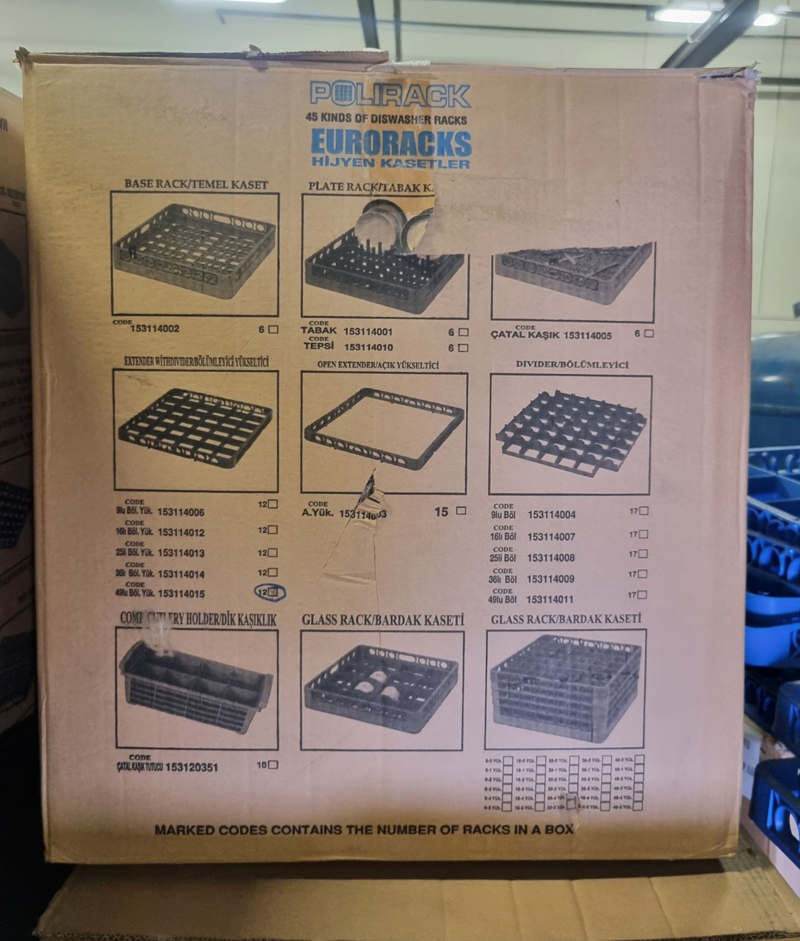 EuroRacks 25 Compartment Divider Racks & Extender Approx 75 - Image 4 of 5