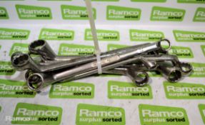 8x Ring Spanners - various sizes as seen in the pictures