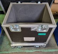 Black/silver aluminium shipping case - L57 x W46 x H55cm