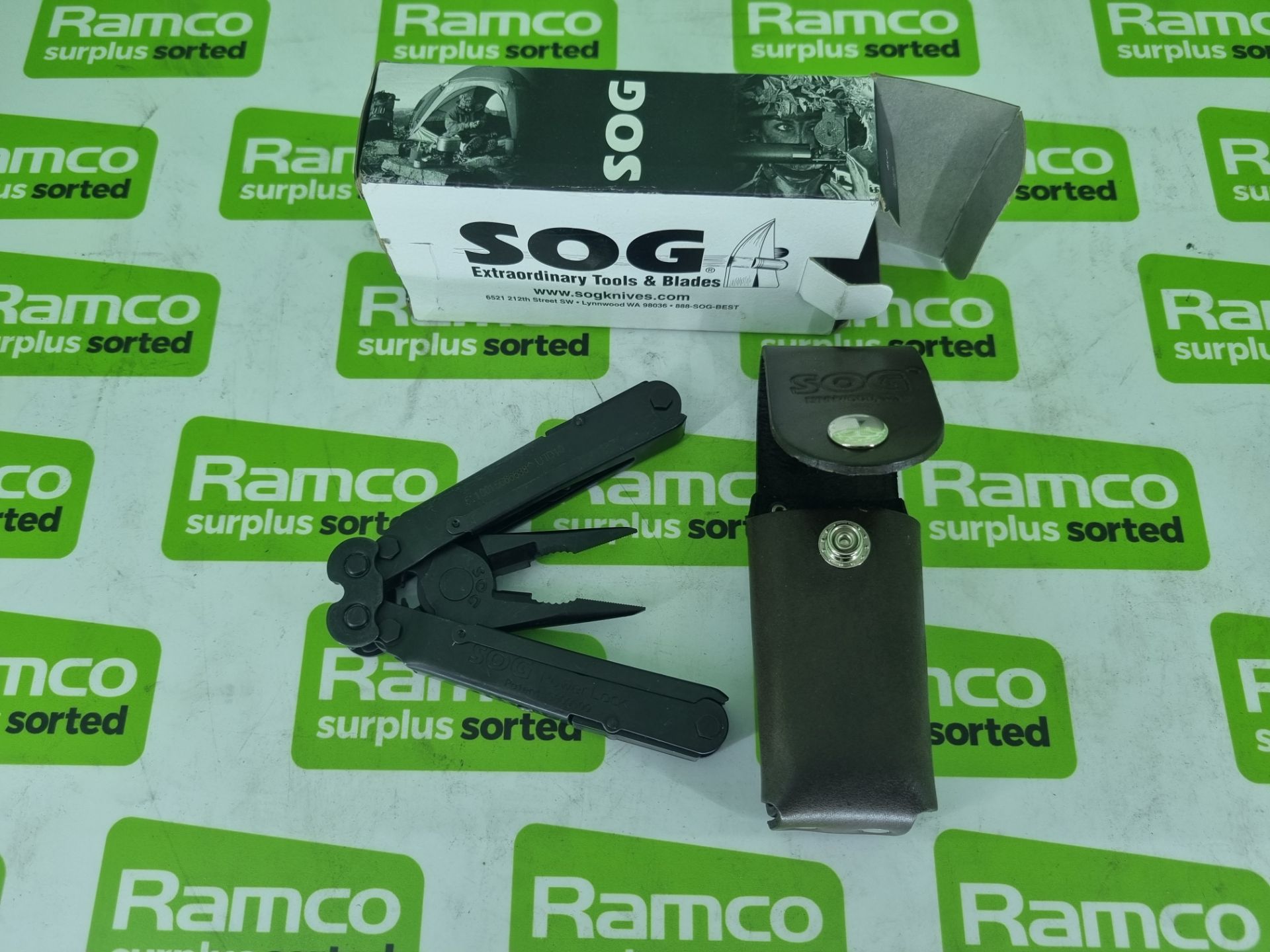 SOG black folding multi-tool