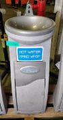 Hygienius hot water hand wash freestanding basin