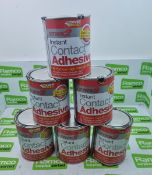 6 tins Stick 2 instant contact adhesive