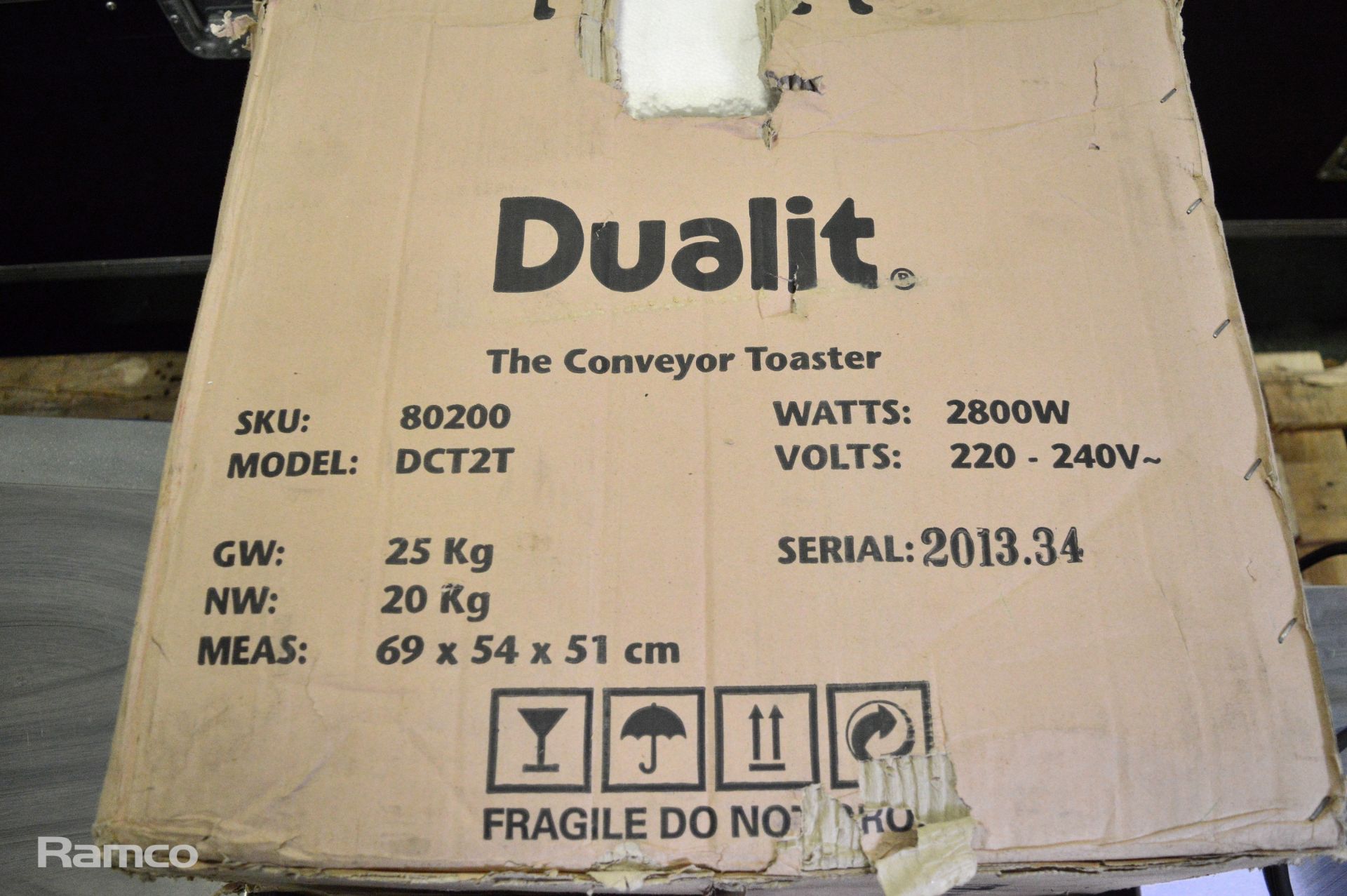 Dualit DCT27 Conveyor toaster 220/240V L 37 x W 58 x H 35 cm - Image 4 of 4