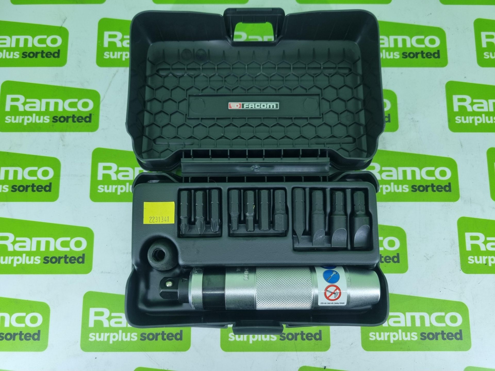 Facom NS263M 1/2 inch Impact driver & bit set