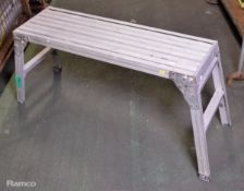 Aluminium folding single platform