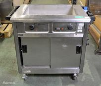 Lincat Panther P6B2 Heated cabinet with bain marie top - 100 x 69 x 90