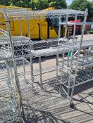 Stainless steel 4 tier wire racking L90 x W45 x H173Cm