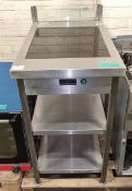 Hotplate on stainless steel stand 50 x 80 x 90