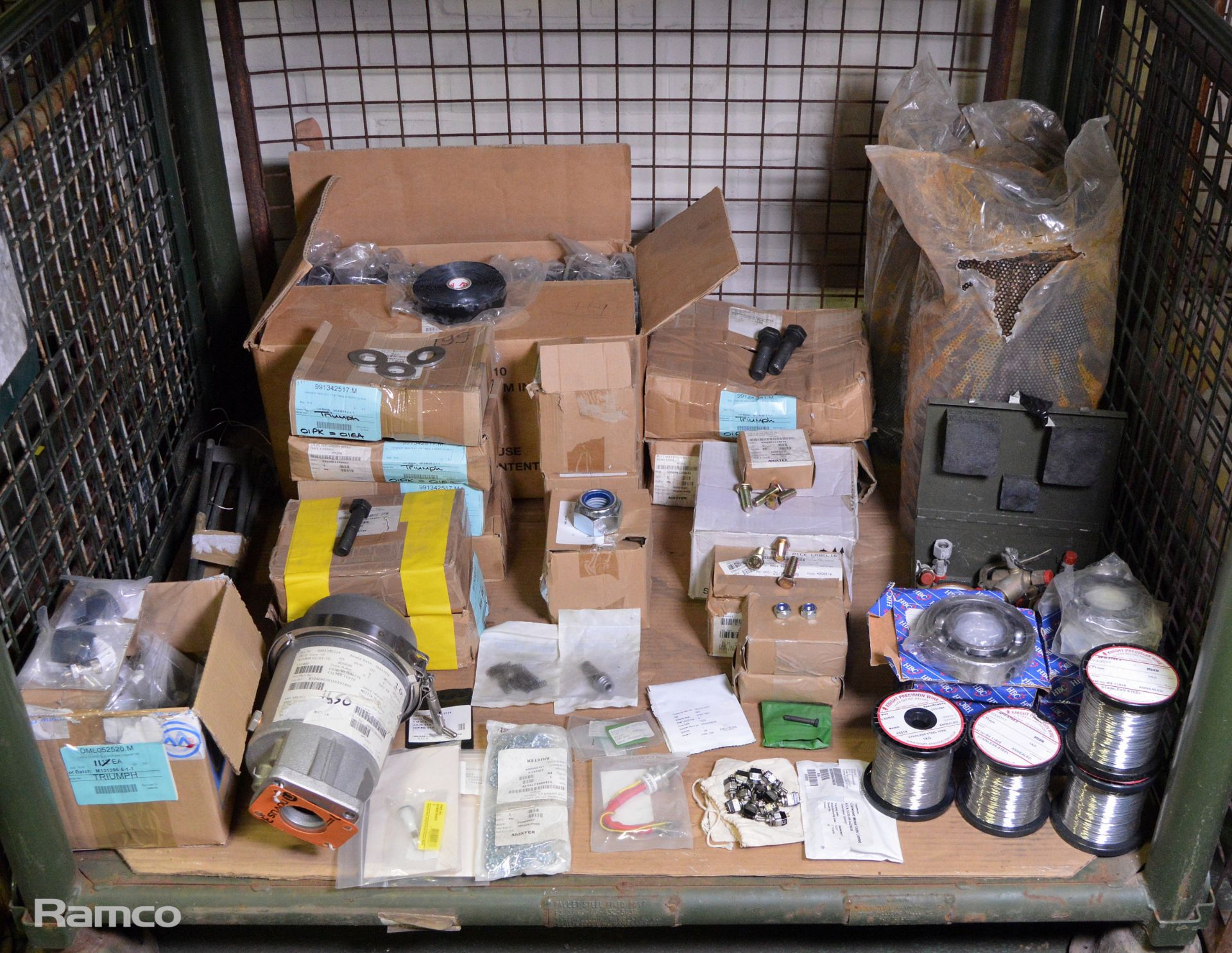 Assorted mechanical spares, Bearings filter, nuts & fastener