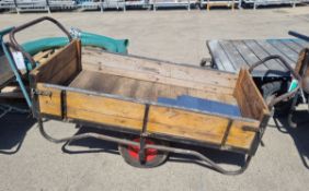 Bowley two wheeled barrow - 2 sides - bed length L1500mm (not including handles)