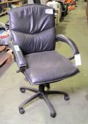 Office chair Leather L65 x W65 x H110 cm