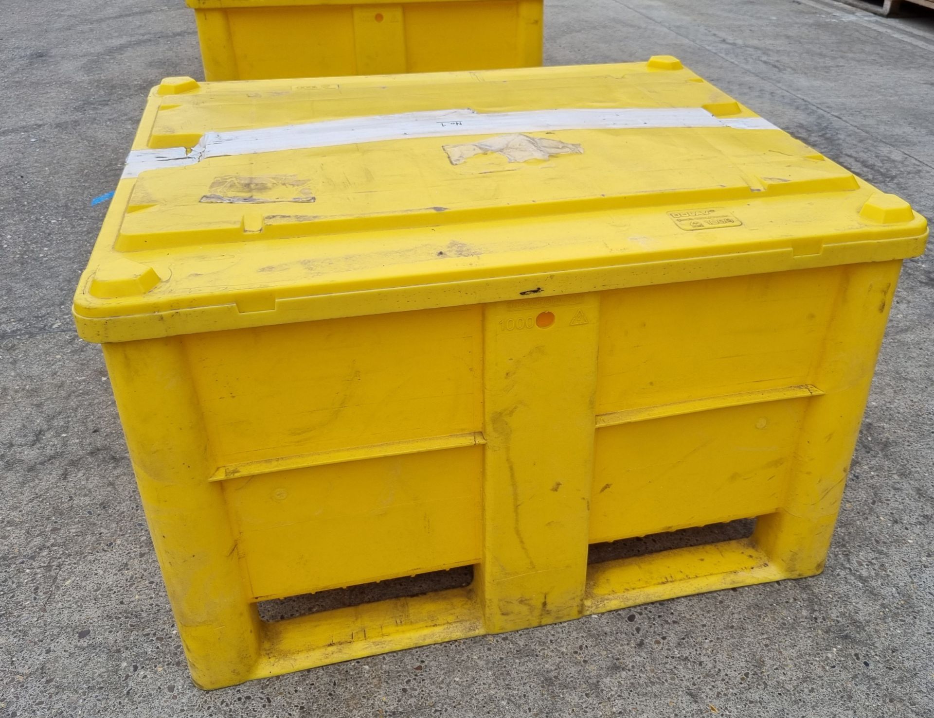 2x Dolav storage crates - 1000Ltr - L122 x W100 x H74 cm - Image 3 of 4