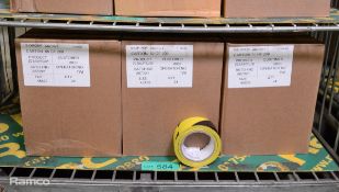 Anixter Black & Yellow Flagging Tape 50mm x 30m - 6 Rolls Per Box - 6 boxes