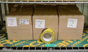 Anixter Black & Yellow Flagging Tape 50mm x 30m - 6 Rolls Per Box - 6 boxes