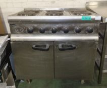 Lincat Electric oven with 6 plate hob 90 x 60 x 90