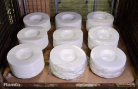 Dudson white fine china plates - 30cm diameter