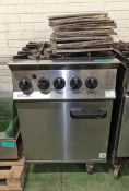 Lincat OG8001/N Opus 800 Natural Gas Freestanding Oven - 4 burner