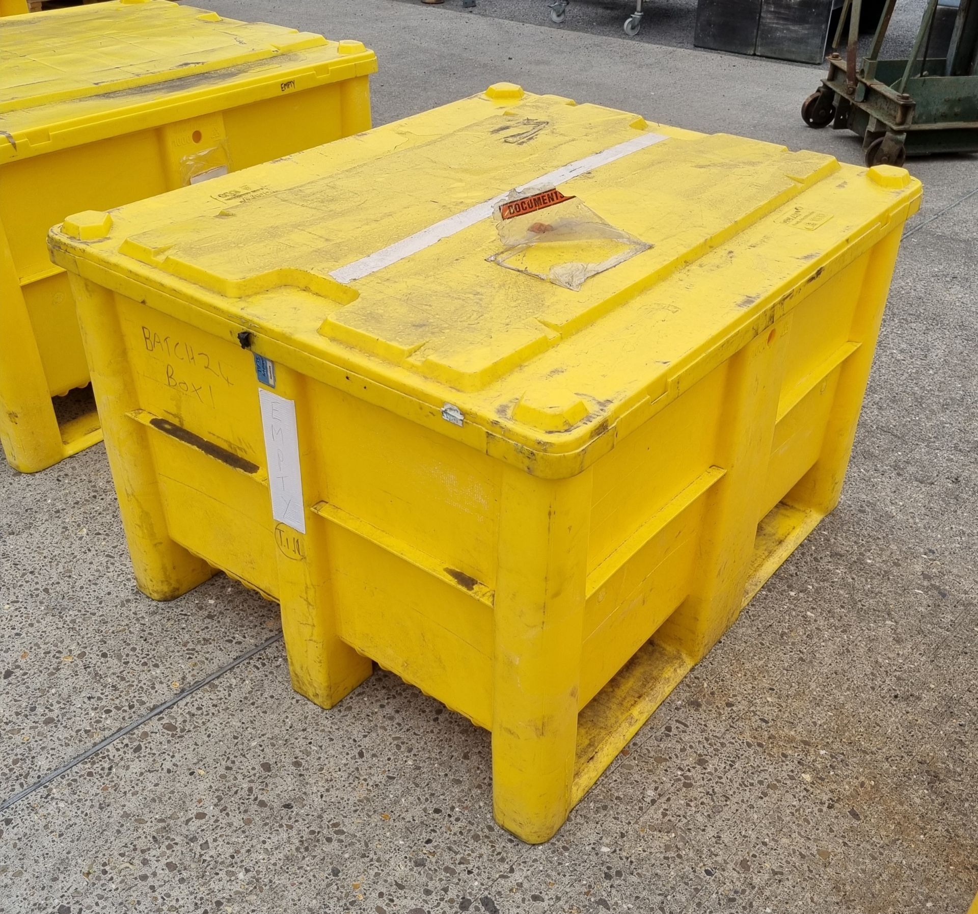 2x Dolav storage crates - 1000Ltr - L122 x W100 x H74 cm - Image 4 of 5