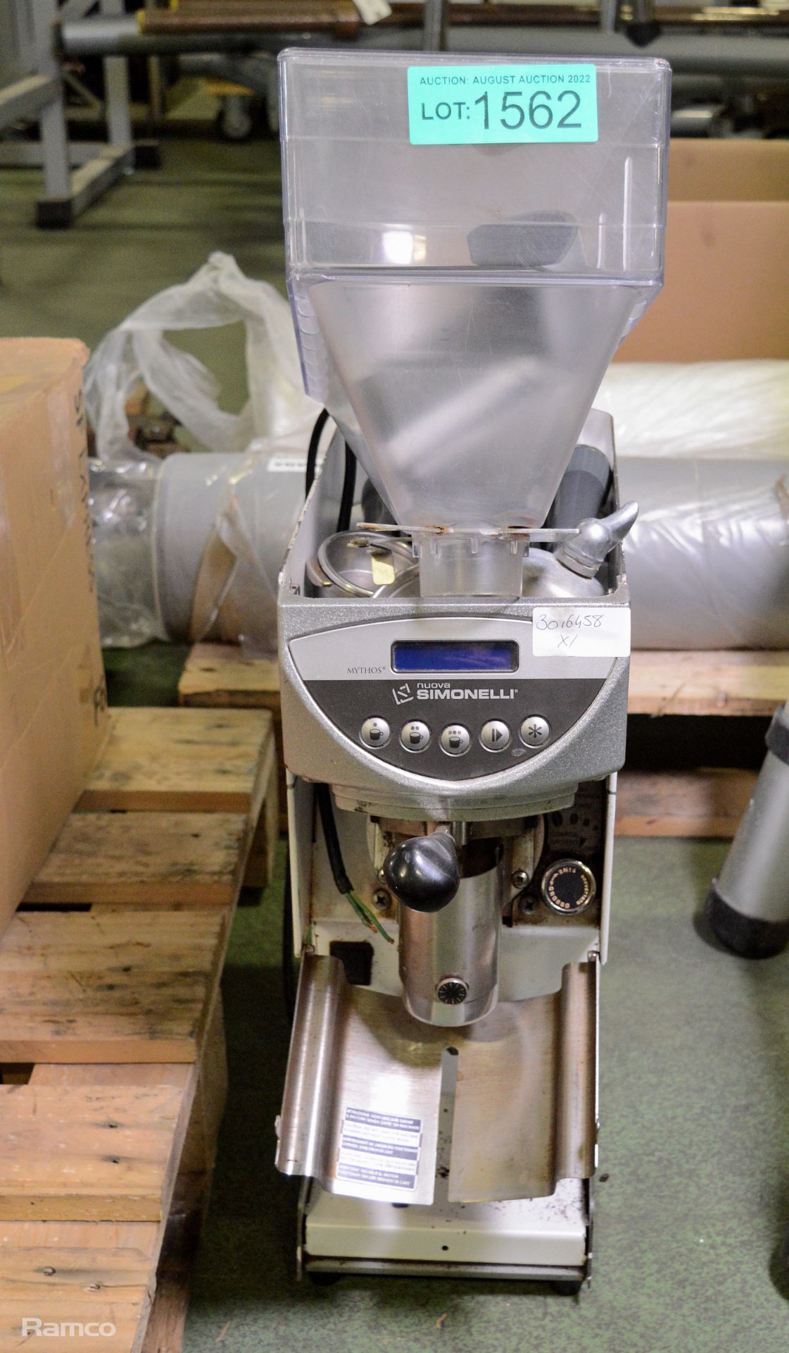 Mythos Nuova Simonelli coffee grinder L18 x W46 x H60cm