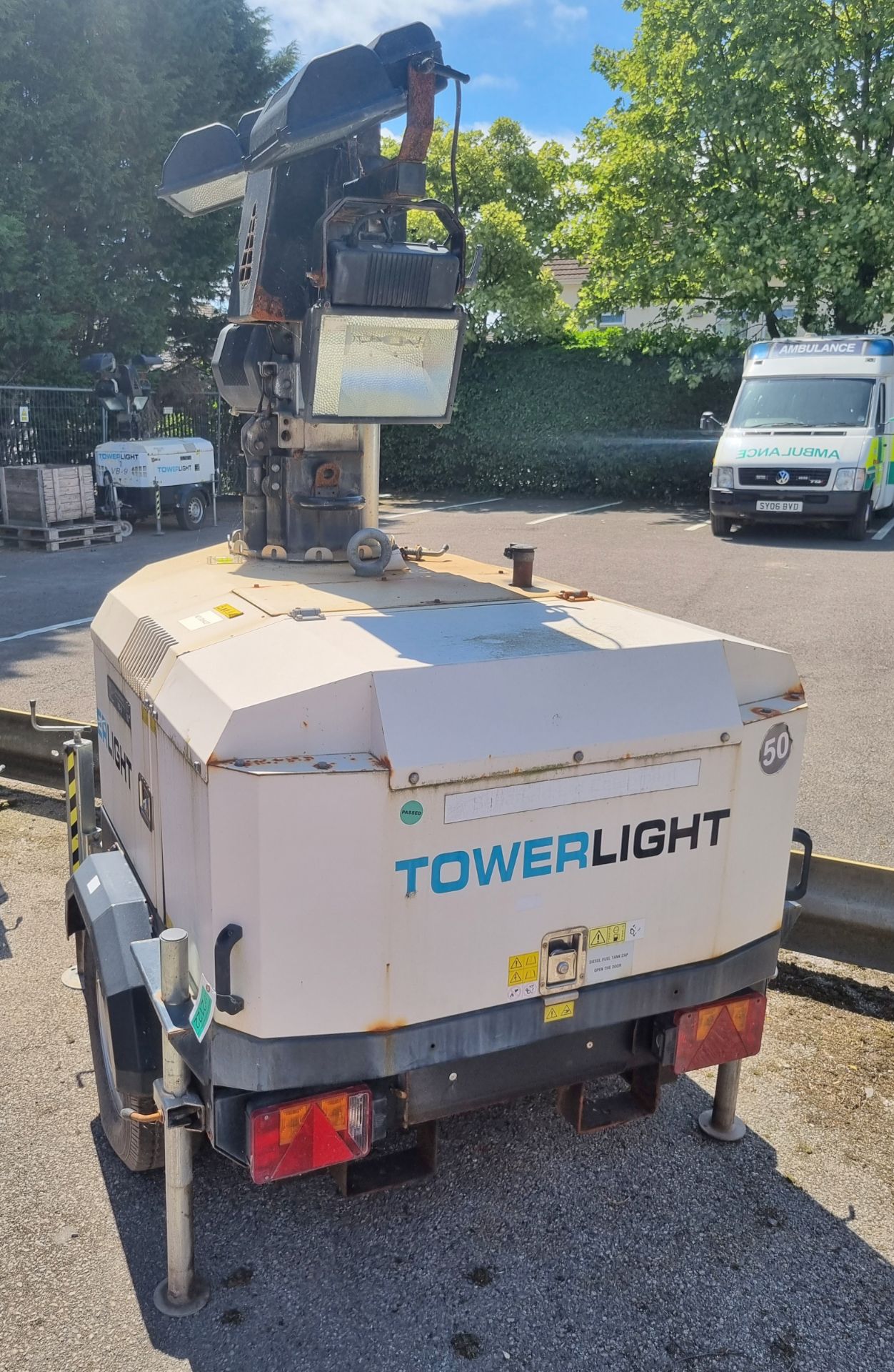 TowerLight VB-9 9m diesel engined, mobile lighting tower - Image 2 of 8