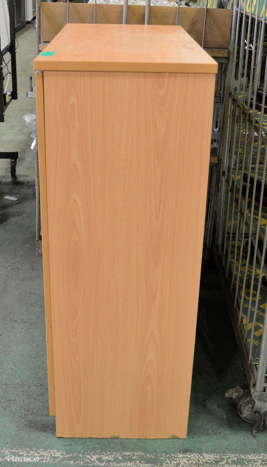 Wooden 3 tier 2 door cabinet - L85 x D45 x H120cm - Image 3 of 3