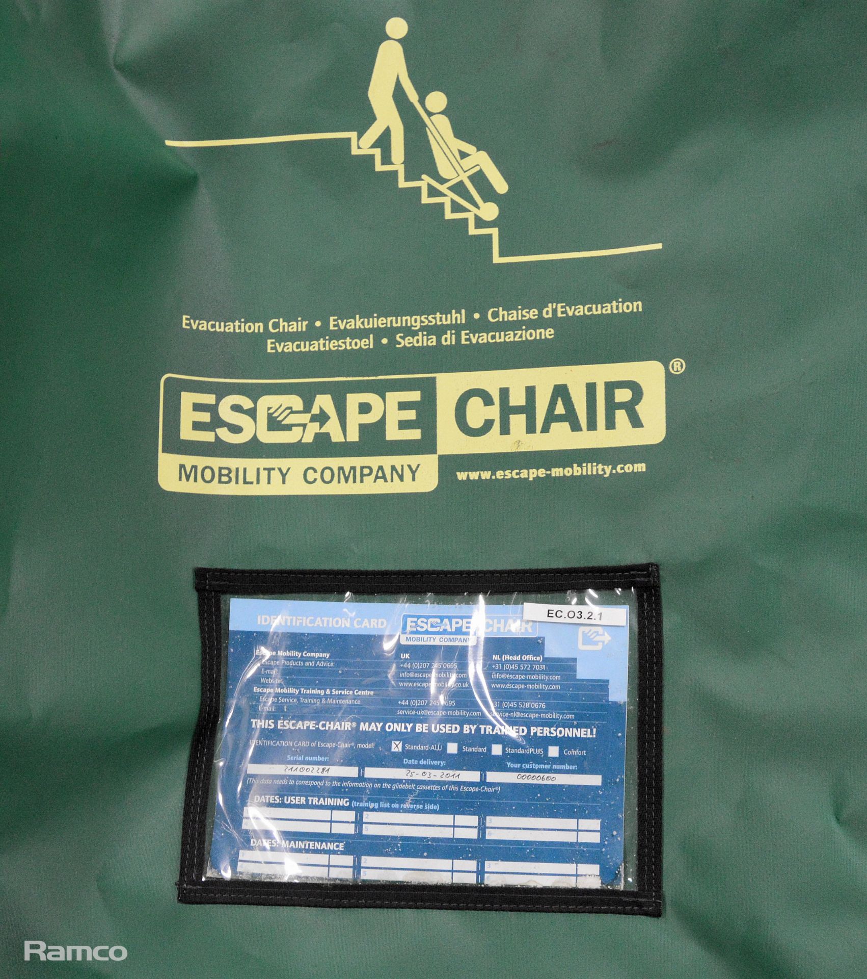 Escape Chair Mobility Company Evacuation Chair - Image 5 of 5