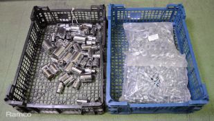 Chrome-vanadium sockets - various sizes & Various sized washer / nuts & bolts