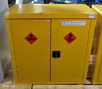 2 door Yellow chemical cabinet L 90 x W 47 x H 90cm