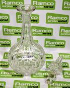 Crystal glass decanter