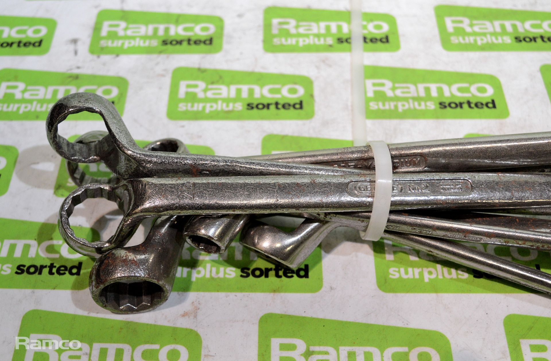 8x Ring Spanners - various sizes as seen in the pictures - Image 2 of 2