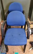 5x Stacking chairs 7110-99-3540513-YS005 L 60 x W 60 x H 86 cm