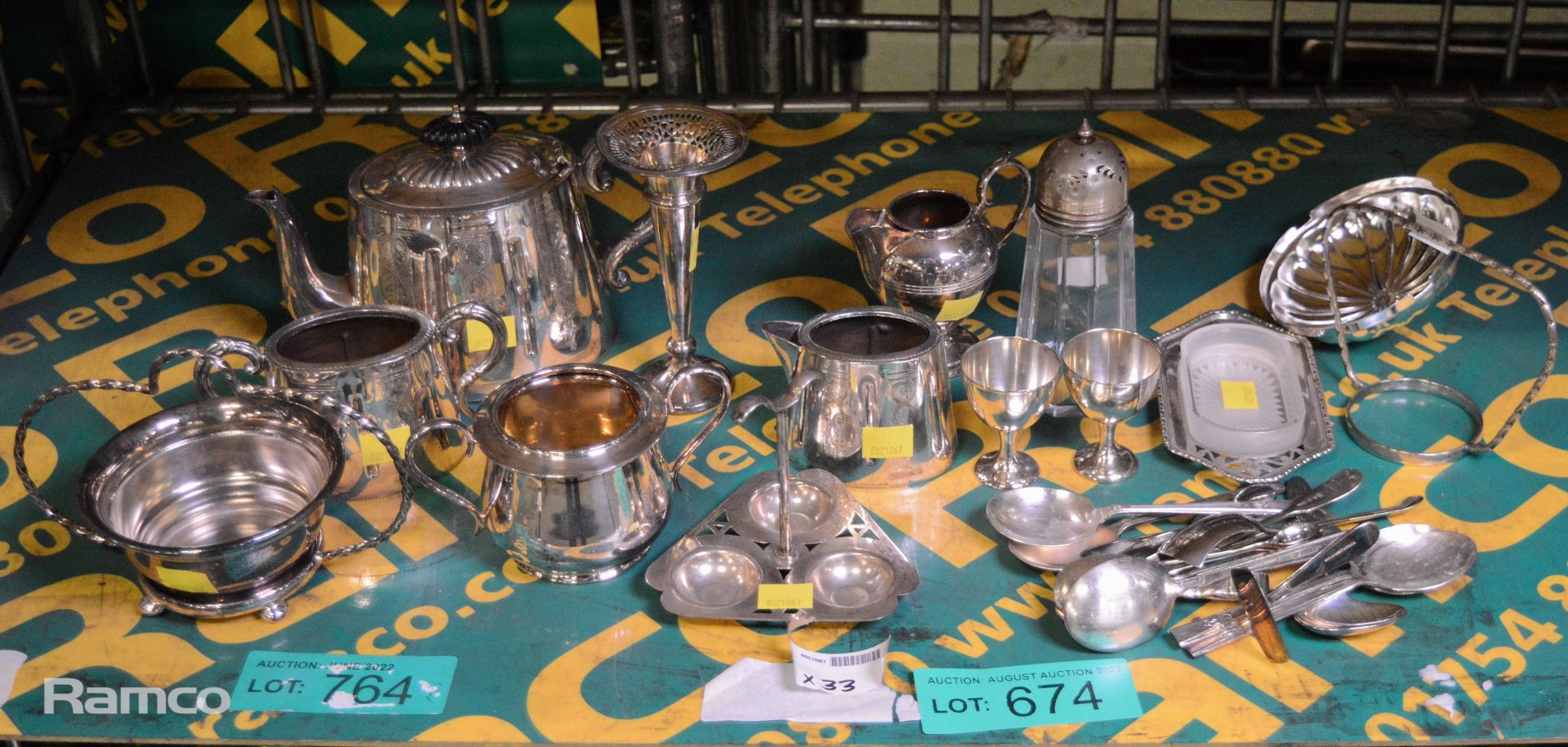 Various EPNS tableware