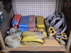 Various lifting equipment, slings, multi leg sling