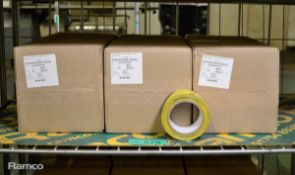 Anixter Black & Yellow Flagging Tape 50mm x 30m - 6 Rolls Per Box - 6 boxes