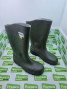 Dunlop green safety wellington boot size - 8