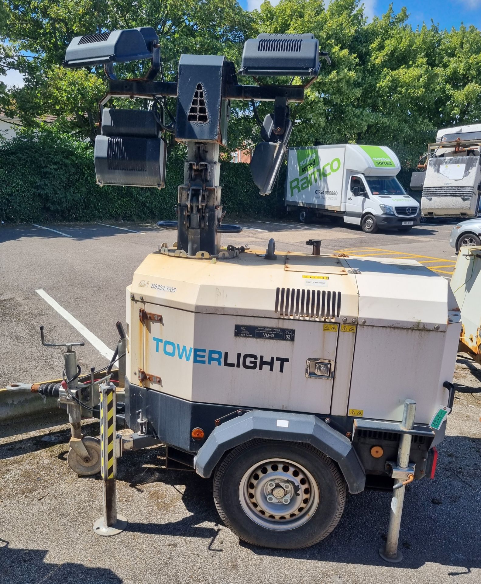 TowerLight VB-9 9m diesel engined, mobile lighting tower