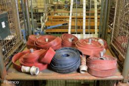 8x Layflat fire hose 45mm diameter