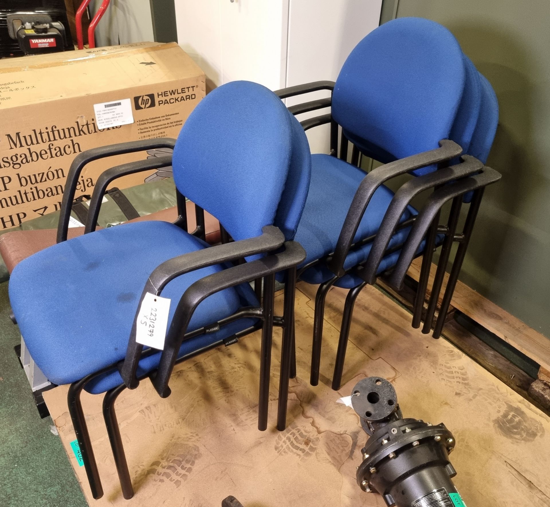 5x Stacking chairs 7110-99-3540513-YS005 L 60 x W 60 x H 86 cm - Image 3 of 3